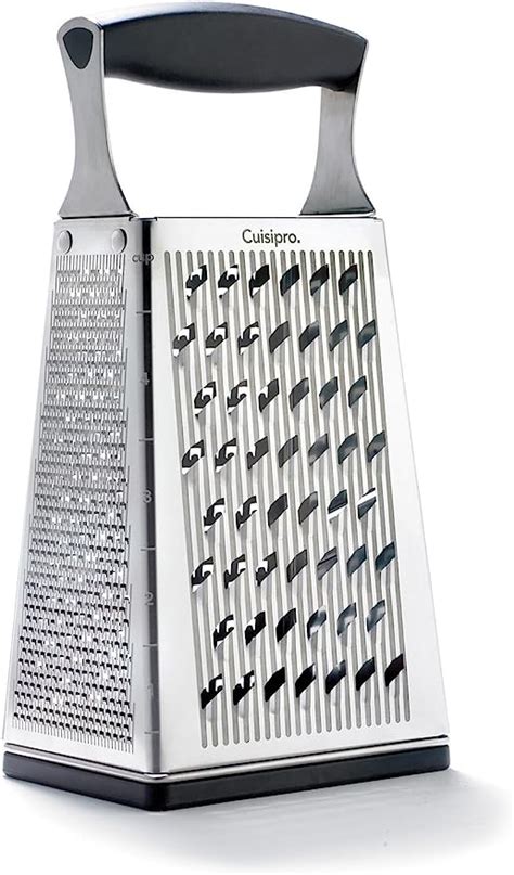 stainless steel grater with box|cuisipro 4 sided box grater.